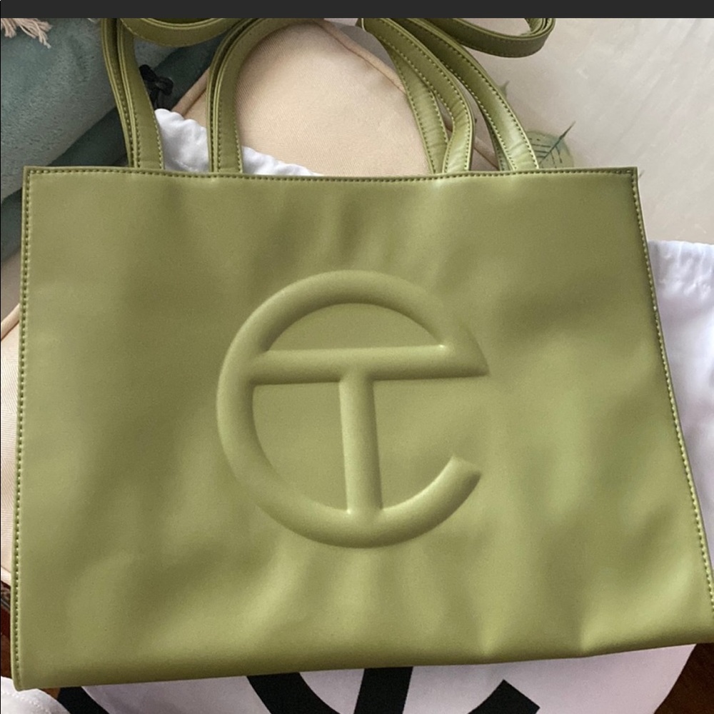 NWT Telfar Medium Shopping Bag - Drab - Picture 3 of 7